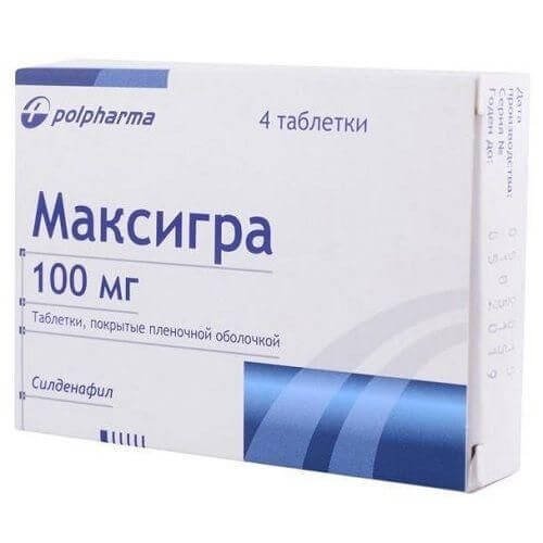 МАКСИГРА 0,1 таблетки N4