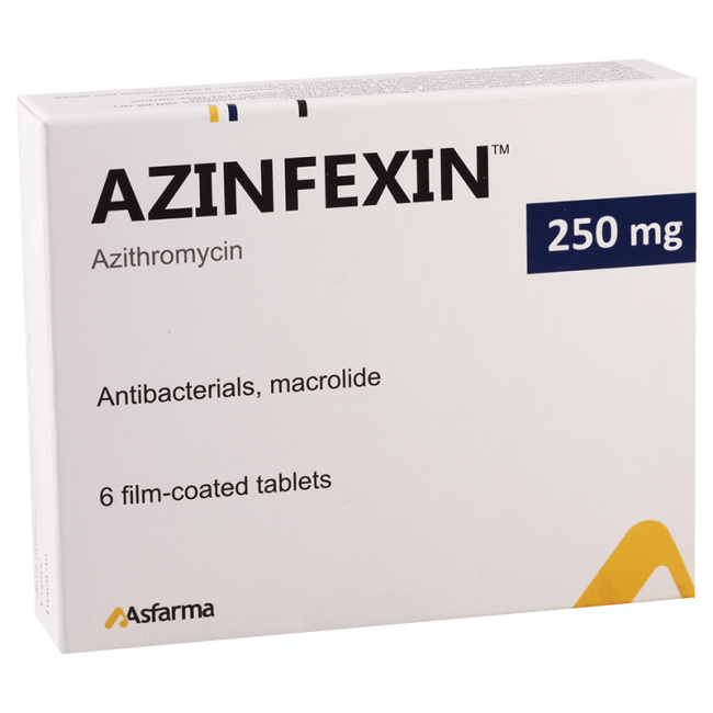 AZINFEXIN tabletkalari 500 mg N3