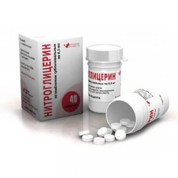 NITROGLICERINE HEALTH tabletkalari 0,5 mg