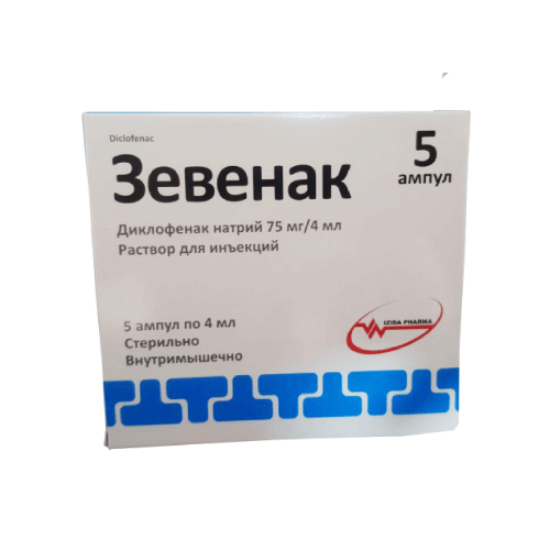 ZEVENAC in&#39;ektsiya uchun eritmasi 4ml 75mg/4ml N5