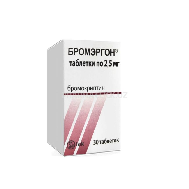 BROMERGON tabletkalari 2,5 mg N30