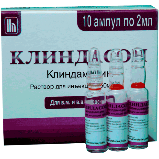 KLINDASON in&#39;ektsiya uchun eritmasi 4ml 150mg/ml N5