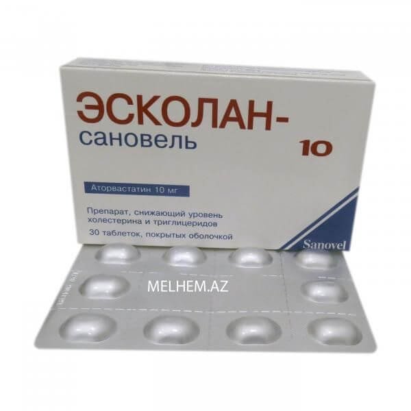 ESCOLAN SANOVEL 10 tabletka 10 mg N30