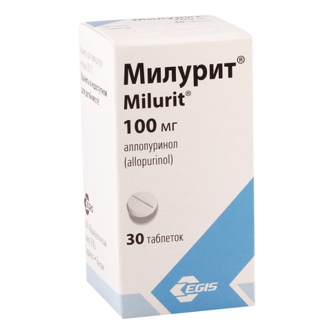 MILURIT tabletkalari 100 mg N30