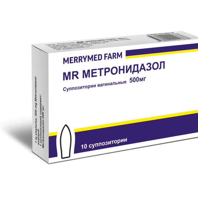 MR МЕТРОНИДАЗОЛ суппозитории 250мг N10