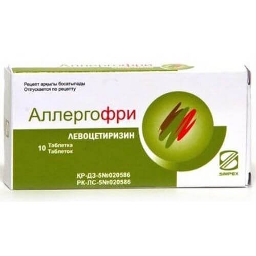 ALLERGOFRI tabletkalari 5 mg N10