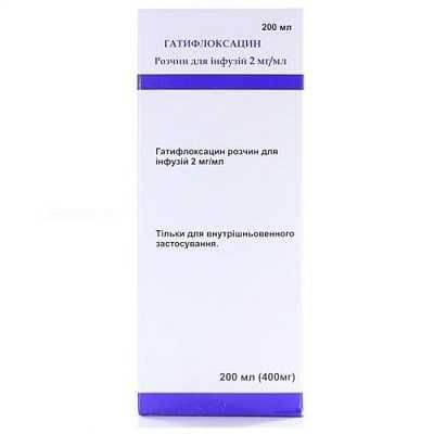 GATIFLOXACIN infuzion eritmasi 100ml 0,2%