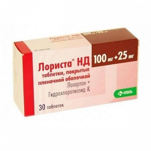 LORISTA ND planshetlari 100 mg/25 mg N56