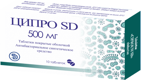 ЦИПРО SD таблетки 500мг N10