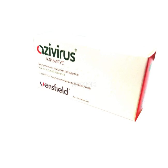 AZIVIRUS tabletkalari 500 mg N3