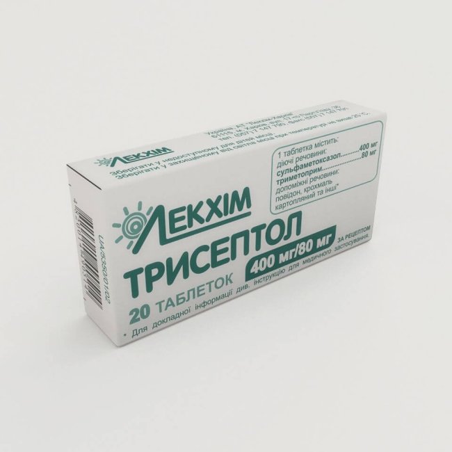 TRISEPTOL planshetlari 400 mg/80 mg N20