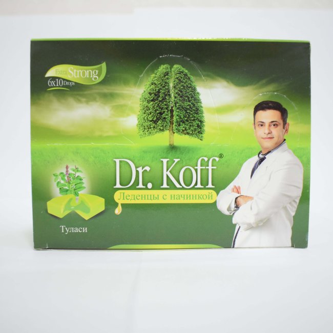 DR. KOFF леденцы со вкусом туласи 4,5г N60