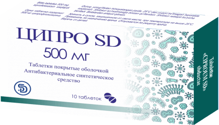 ЦИПРО SD таблетки 250мг N10