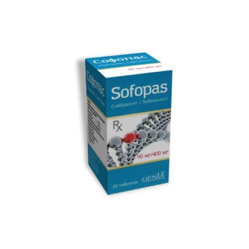 SOFOPAS tabletkalari 400 mg/90 mg N28