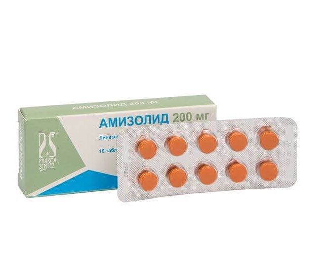 AMIZOLID tabletkalari 200 mg N10