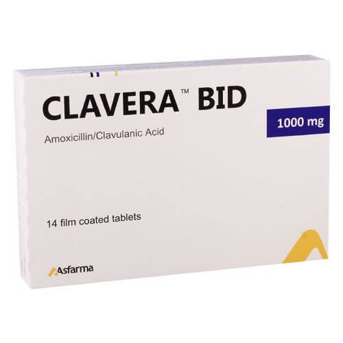 KLAVERA BID planshetlari 1000 mg N14