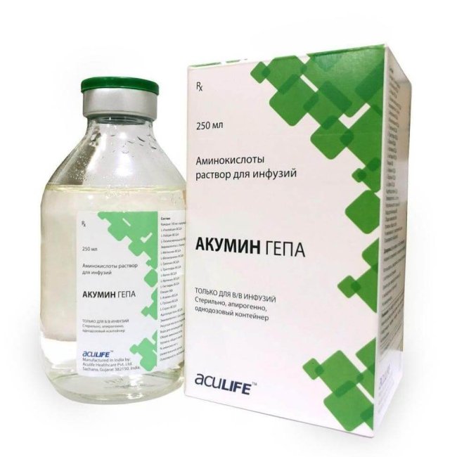 AKUMIN HEPA infuzion eritmasi 500ml 8% N1