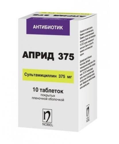 APRID planshetlari 375 mg N10