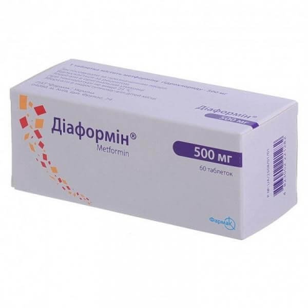 DIAFORMIN tabletkalari 500 mg N60