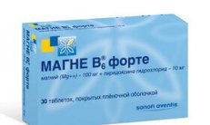MAGNE B6 FORTE tabletkalari 100 mg/10 mg N30 rasm