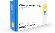 AZITROMYCIN NIKA kapsulalari 250 mg N12 rasm