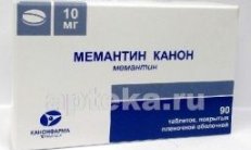 МЕМАНТИН КАНОН таблетки 10 мг N90 фото