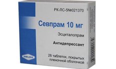 SEVPRAM tabletkalari 10 mg N28 rasm