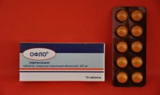 OFLO tabletkalari 400 mg N10 rasm