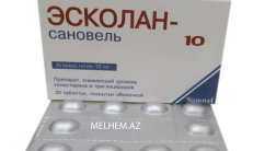 ESCOLAN SANOVEL 10 tabletka 10 mg N30 rasm