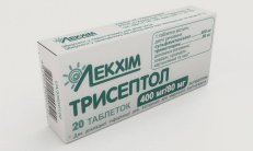 TRISEPTOL planshetlari 100 mg/20 mg N20 rasm