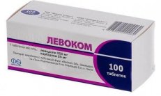 LEVOKOM planshetlari 250 mg/25 mg N100 rasm