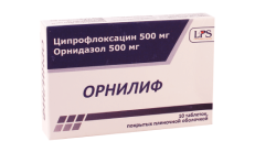 ОРНИЛИФ таблетки 500мг 500 мг + 500 мг N10 фото
