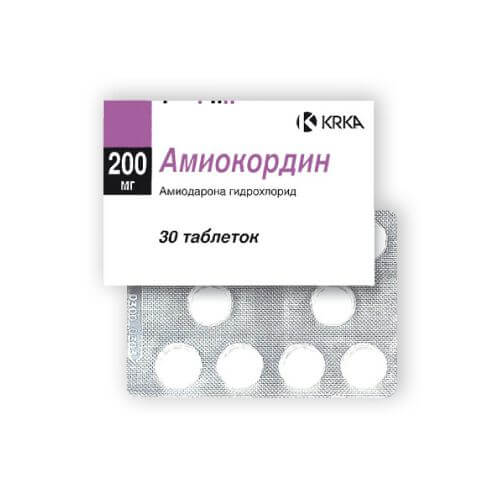 АМИОКОРДИН таблетки 200мг N60
